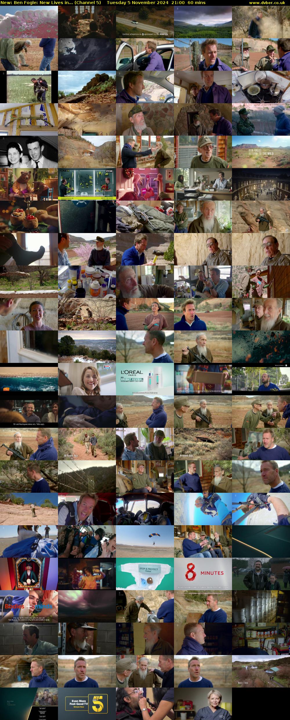 Ben Fogle: New Lives in... (Channel 5) Tuesday 5 November 2024 21:00 - 22:00