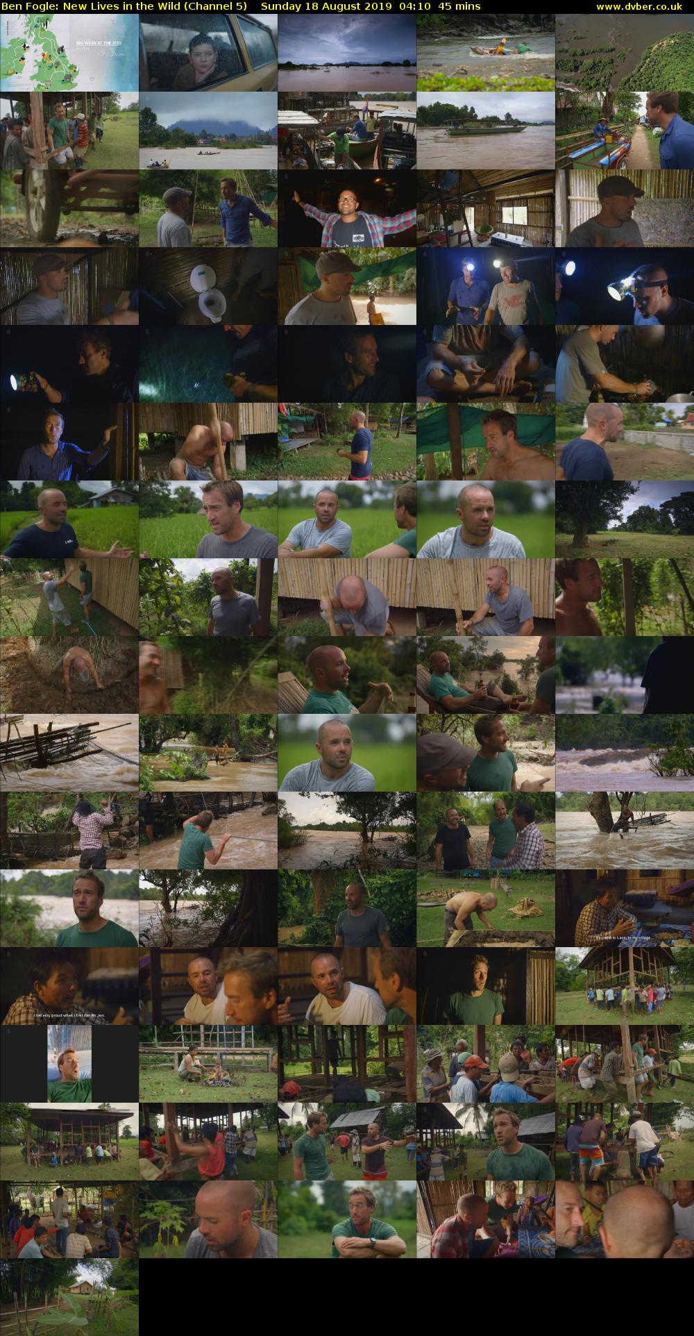 Ben Fogle: New Lives in the Wild (Channel 5) Sunday 18 August 2019 04:10 - 04:55