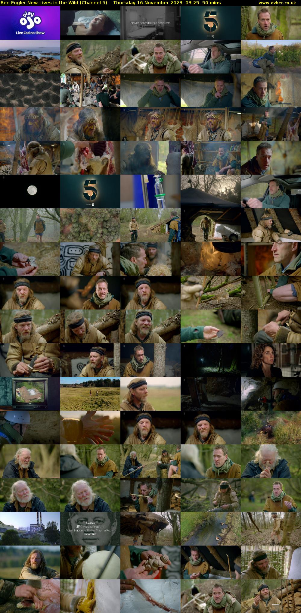 Ben Fogle: New Lives in the Wild (Channel 5) Thursday 16 November 2023 03:25 - 04:15