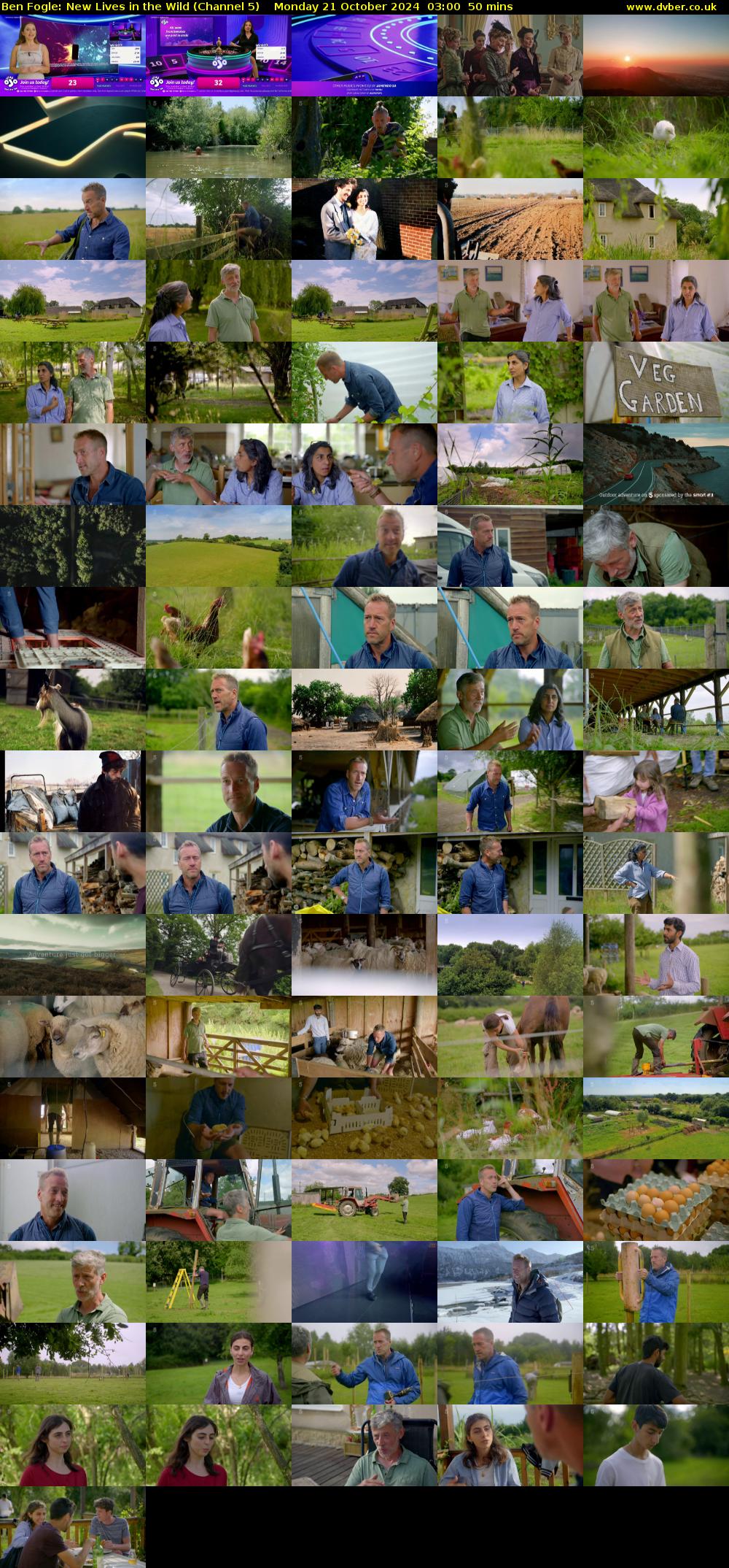 Ben Fogle: New Lives in the Wild (Channel 5) Monday 21 October 2024 03:00 - 03:50