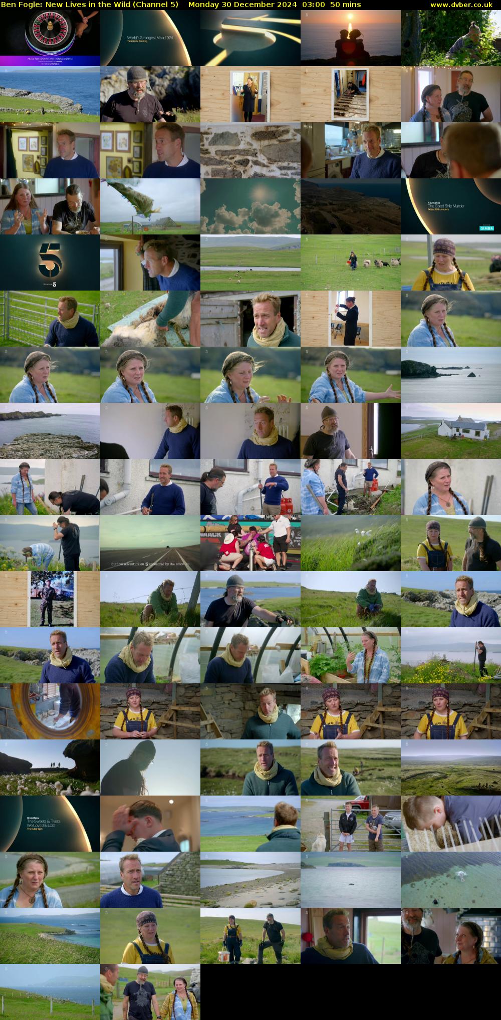 Ben Fogle: New Lives in the Wild (Channel 5) Monday 30 December 2024 03:00 - 03:50
