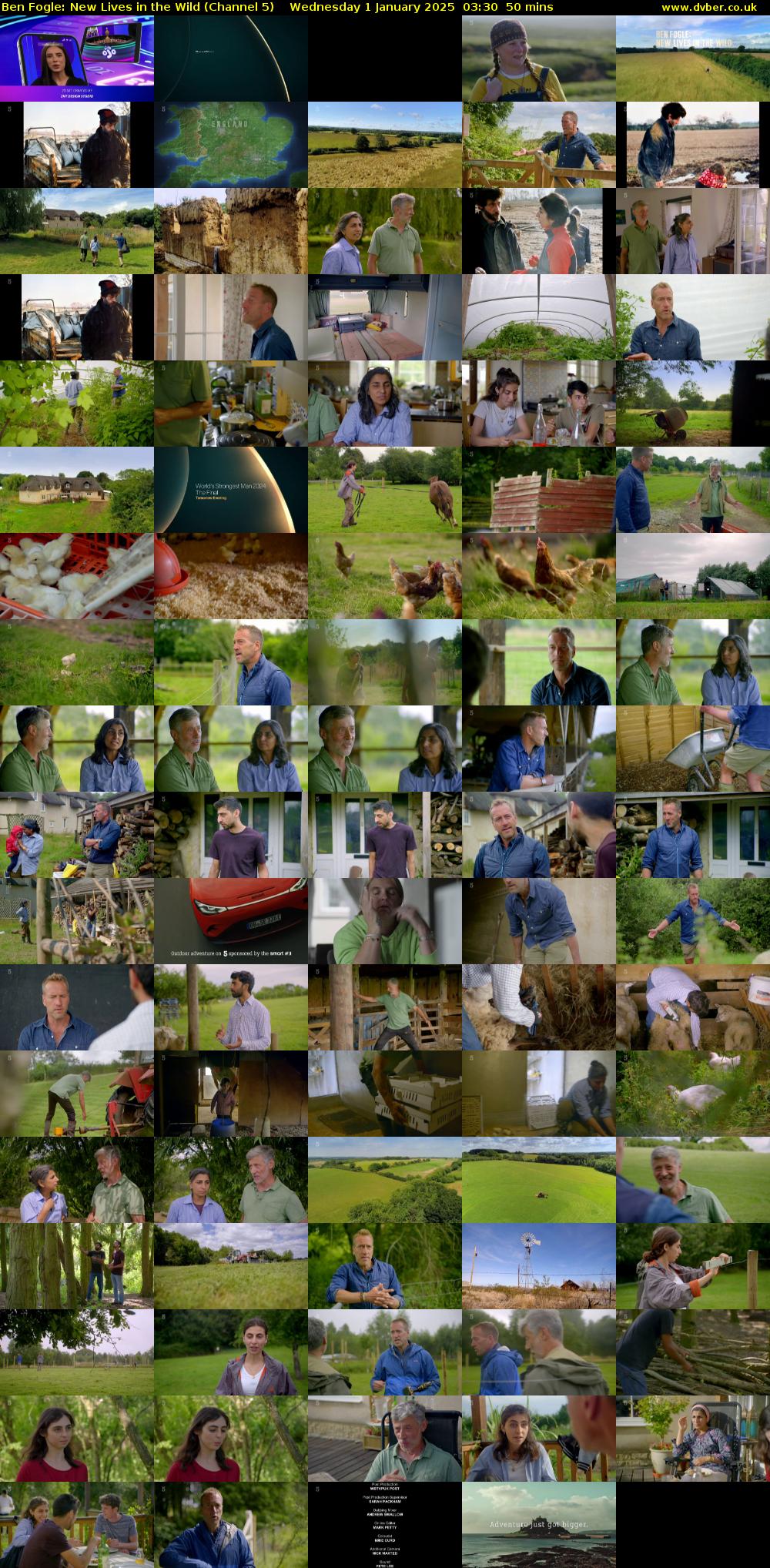 Ben Fogle: New Lives in the Wild (Channel 5) Wednesday 1 January 2025 03:30 - 04:20