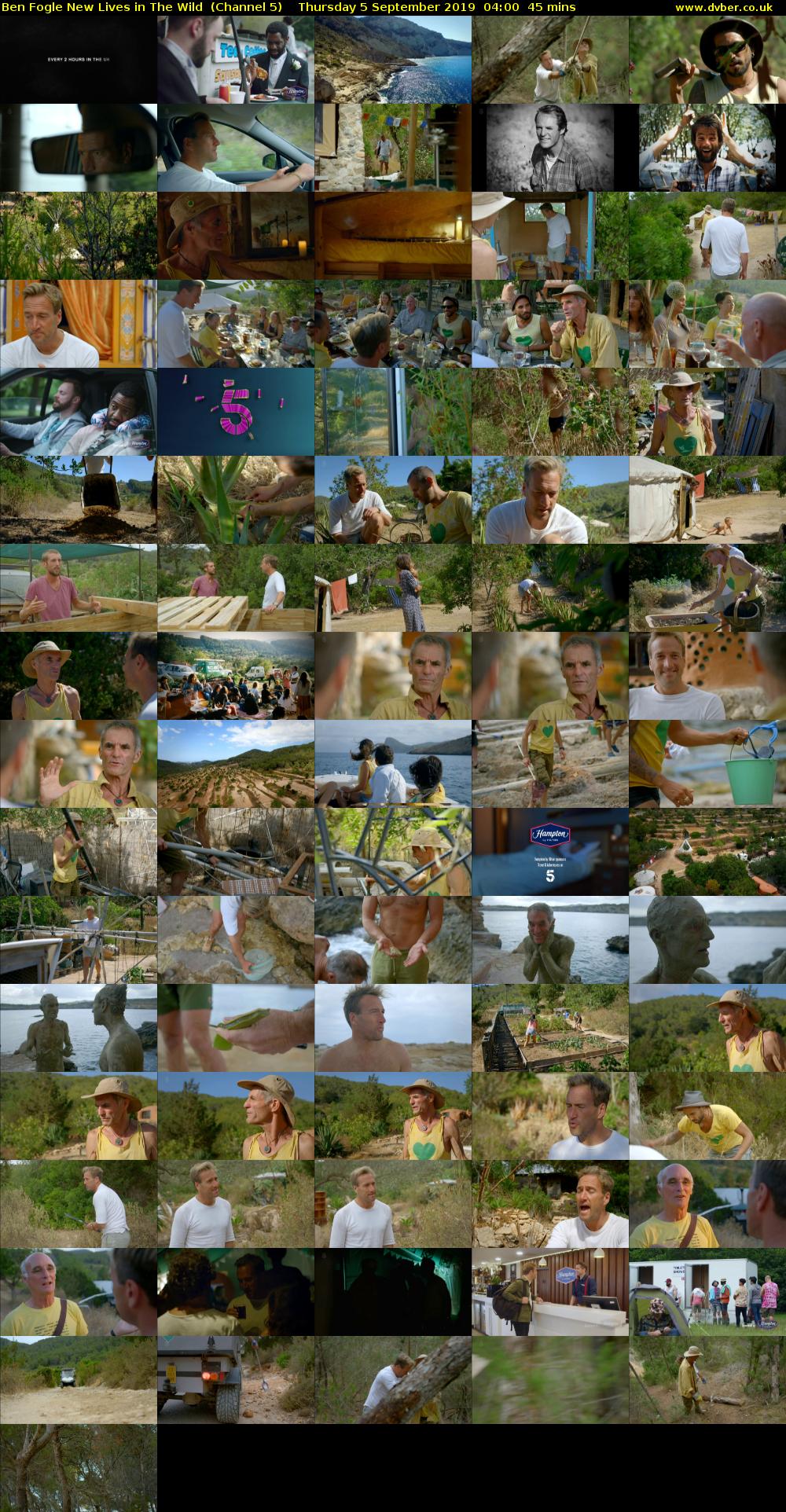 Ben Fogle New Lives in The Wild  (Channel 5) Thursday 5 September 2019 04:00 - 04:45