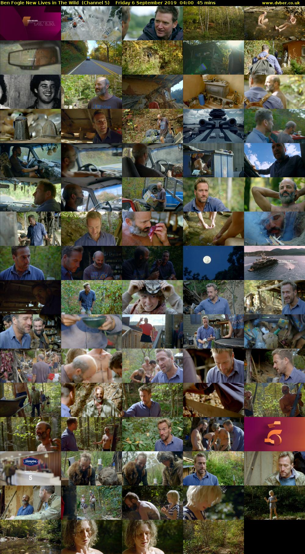 Ben Fogle New Lives in The Wild  (Channel 5) Friday 6 September 2019 04:00 - 04:45