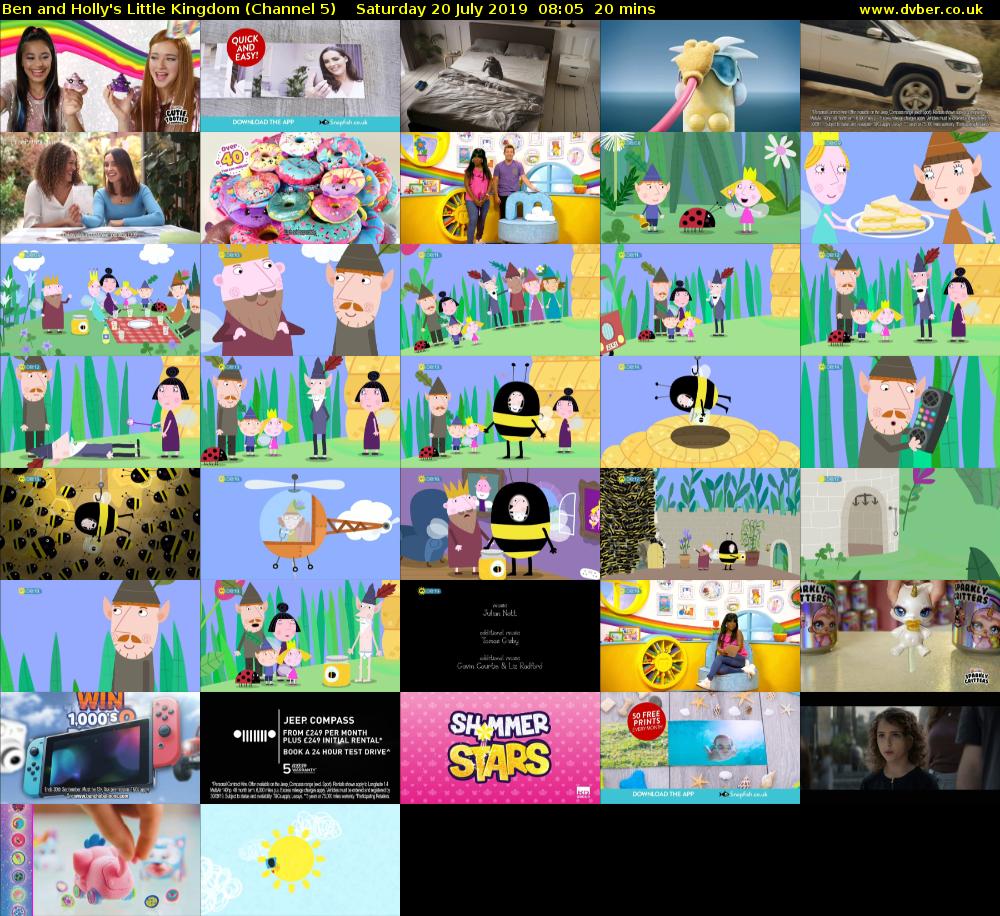 Ben and Holly's Little Kingdom (Channel 5) Saturday 20 July 2019 08:05 - 08:25