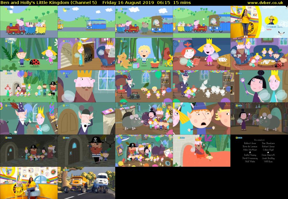 Ben and Holly's Little Kingdom (Channel 5) Friday 16 August 2019 06:15 - 06:30