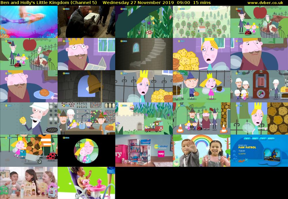 Ben and Holly's Little Kingdom (Channel 5) Wednesday 27 November 2019 09:00 - 09:15