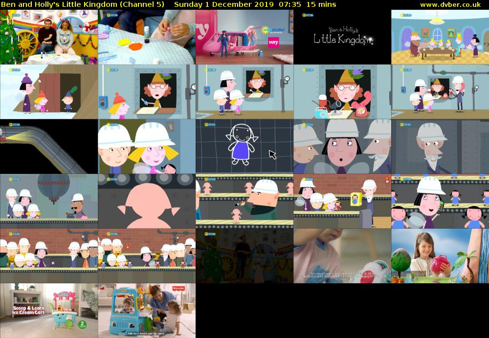 Ben and Holly's Little Kingdom (Channel 5) Sunday 1 December 2019 07:35 - 07:50