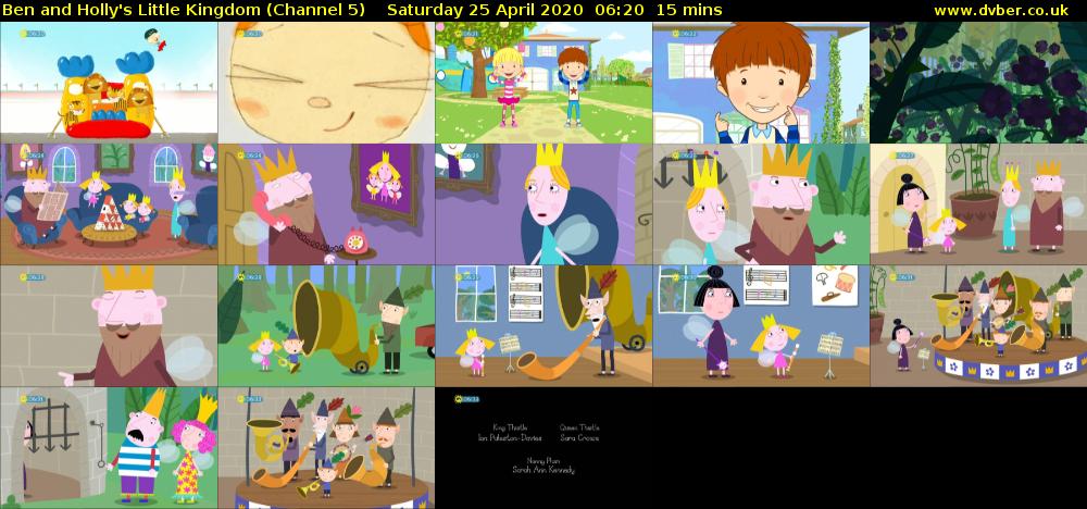 Ben and Holly's Little Kingdom (Channel 5) Saturday 25 April 2020 06:20 - 06:35