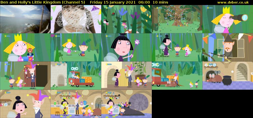 Ben and Holly's Little Kingdom (Channel 5) Friday 15 January 2021 06:00 - 06:10