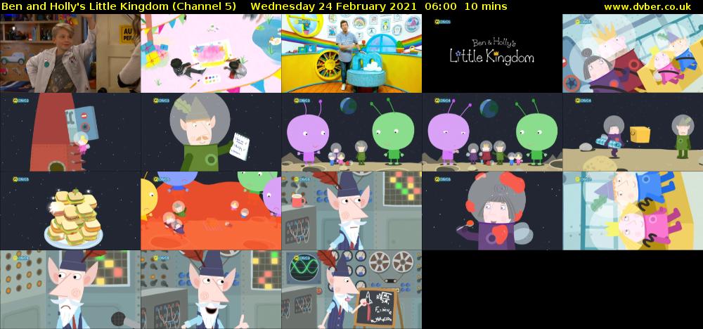 Ben and Holly's Little Kingdom (Channel 5) Wednesday 24 February 2021 06:00 - 06:10