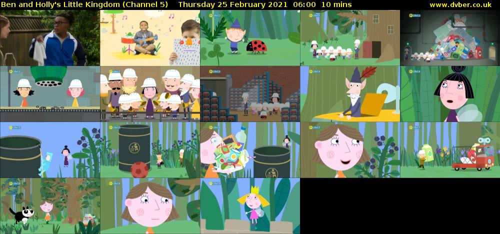 Ben and Holly's Little Kingdom (Channel 5) Thursday 25 February 2021 06:00 - 06:10