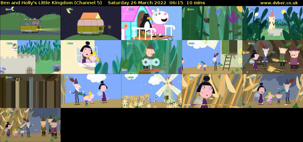 Ben and Holly's Little Kingdom (Channel 5) Saturday 26 March 2022 06:15 - 06:25