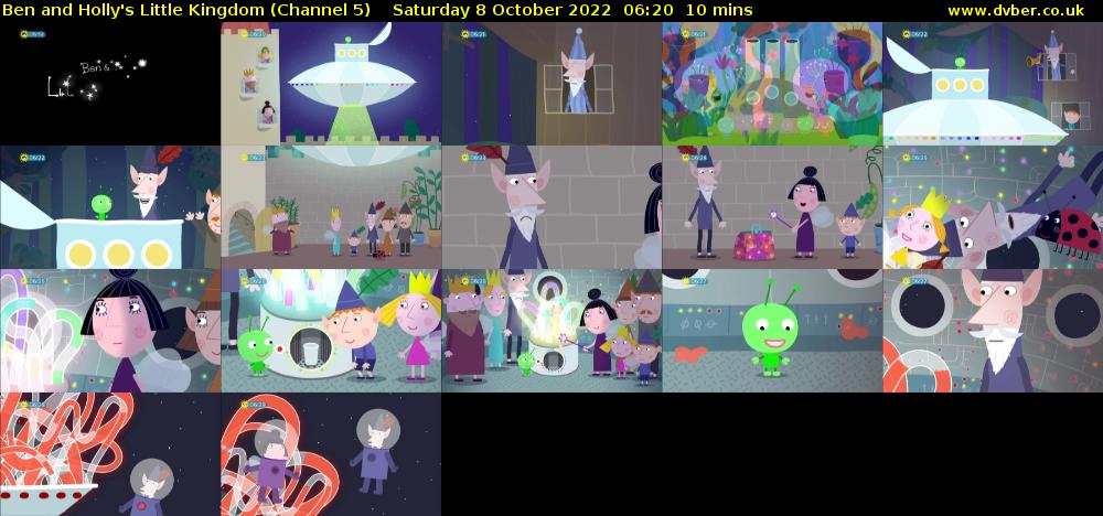Ben and Holly's Little Kingdom (Channel 5) Saturday 8 October 2022 06:20 - 06:30