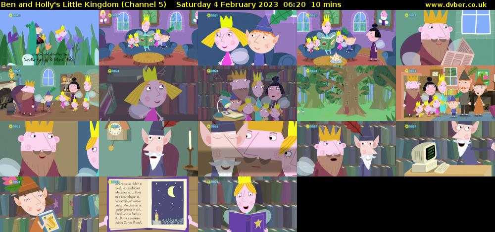 Ben and Holly's Little Kingdom (Channel 5) Saturday 4 February 2023 06:20 - 06:30
