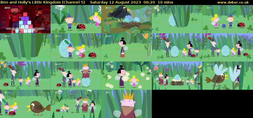 Ben and Holly's Little Kingdom (Channel 5) Saturday 12 August 2023 06:20 - 06:30