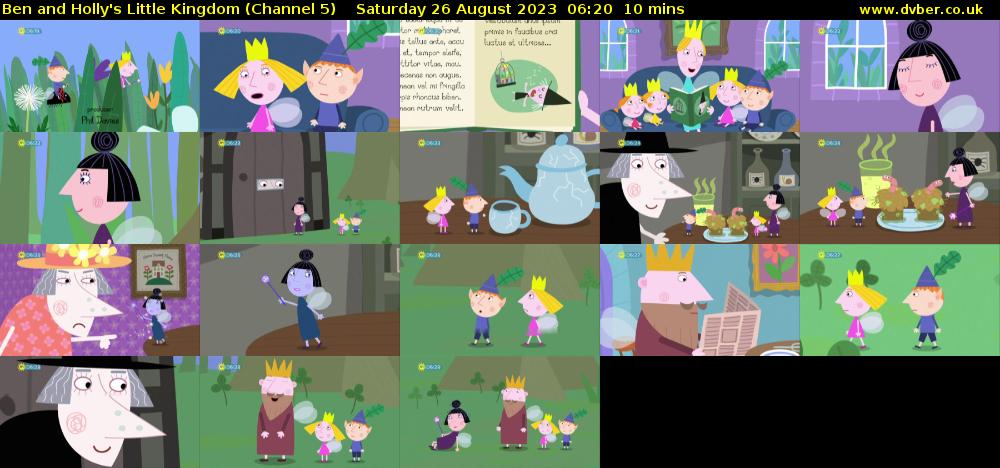 Ben and Holly's Little Kingdom (Channel 5) Saturday 26 August 2023 06:20 - 06:30