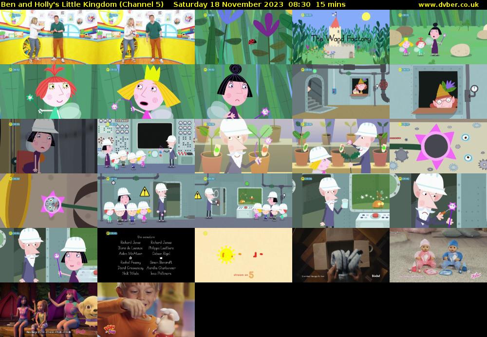 Ben and Holly's Little Kingdom (Channel 5) Saturday 18 November 2023 08:30 - 08:45