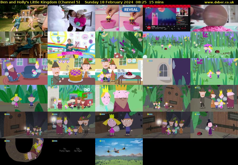 Ben and Holly's Little Kingdom (Channel 5) Sunday 18 February 2024 08:25 - 08:40