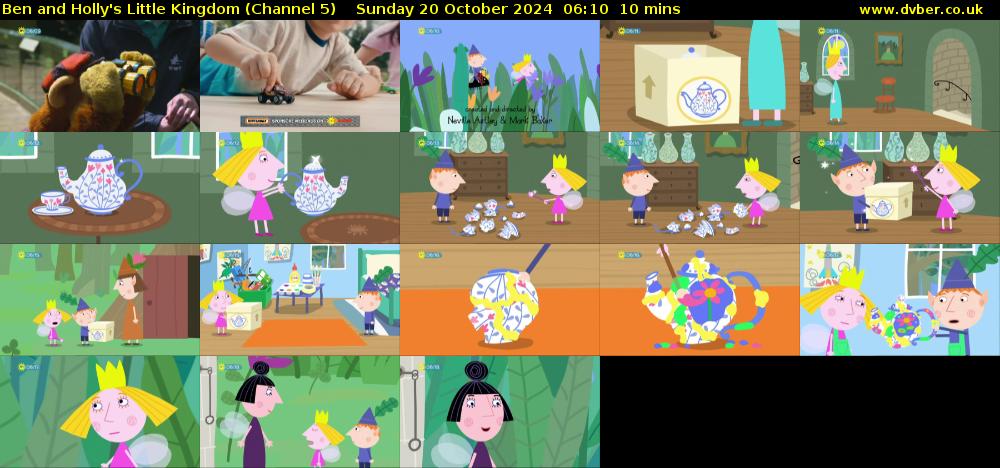 Ben and Holly's Little Kingdom (Channel 5) Sunday 20 October 2024 06:10 - 06:20