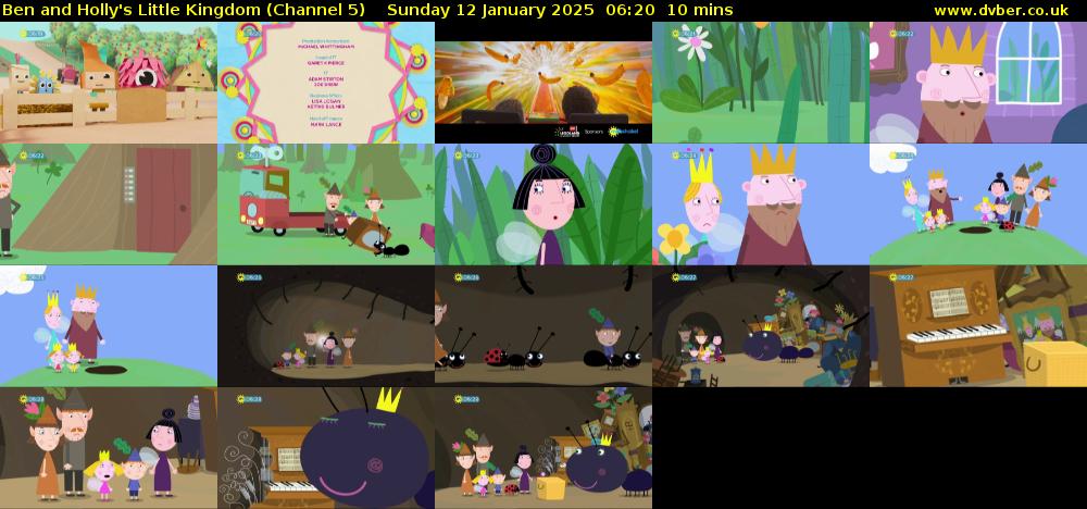 Ben and Holly's Little Kingdom (Channel 5) Sunday 12 January 2025 06:20 - 06:30