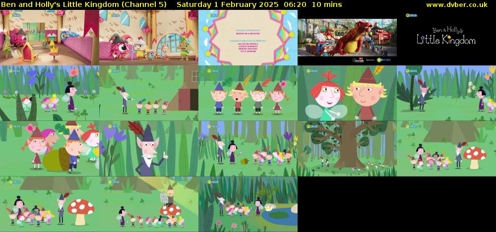 Ben and Holly's Little Kingdom (Channel 5) Saturday 1 February 2025 06:20 - 06:30