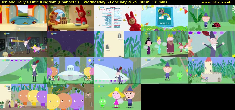 Ben and Holly's Little Kingdom (Channel 5) Wednesday 5 February 2025 08:45 - 08:55