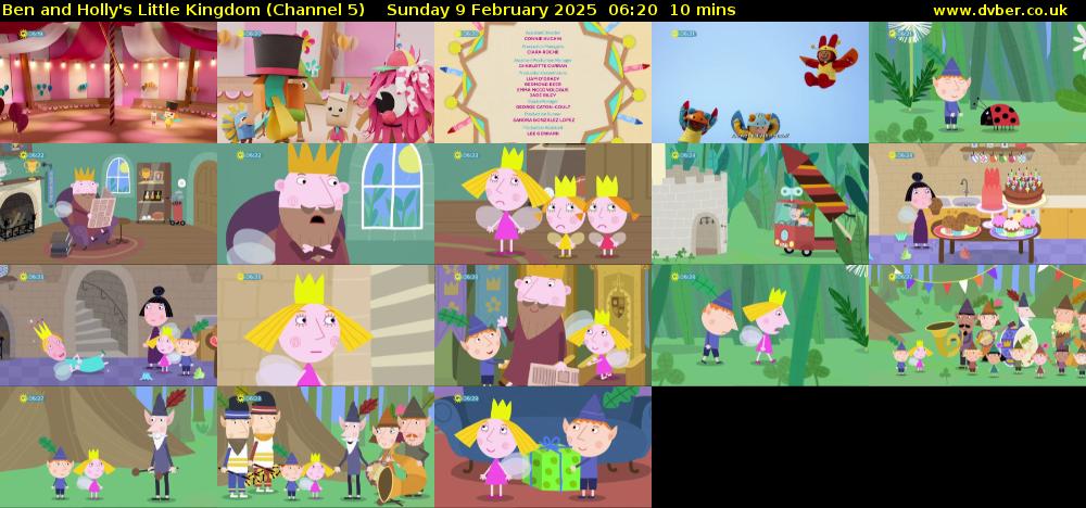 Ben and Holly's Little Kingdom (Channel 5) Sunday 9 February 2025 06:20 - 06:30