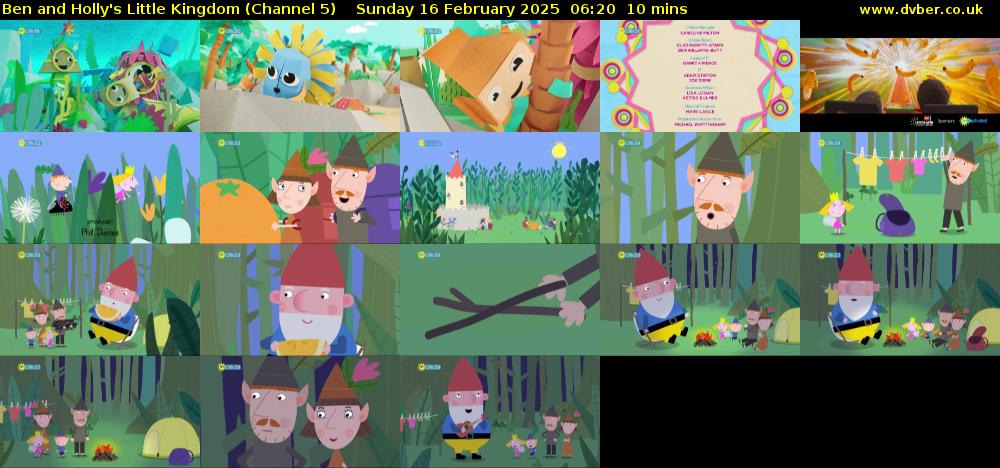 Ben and Holly's Little Kingdom (Channel 5) Sunday 16 February 2025 06:20 - 06:30