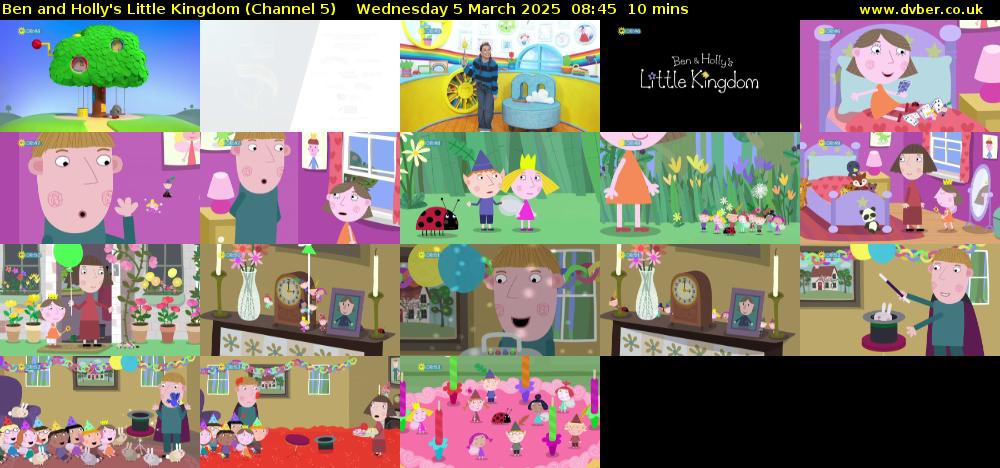 Ben and Holly's Little Kingdom (Channel 5) Wednesday 5 March 2025 08:45 - 08:55
