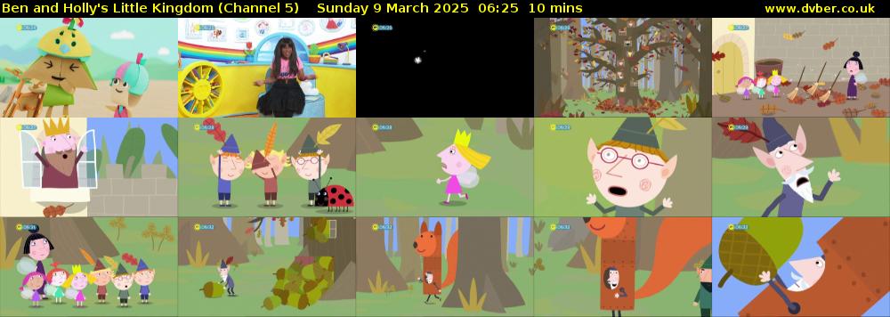 Ben and Holly's Little Kingdom (Channel 5) Sunday 9 March 2025 06:25 - 06:35