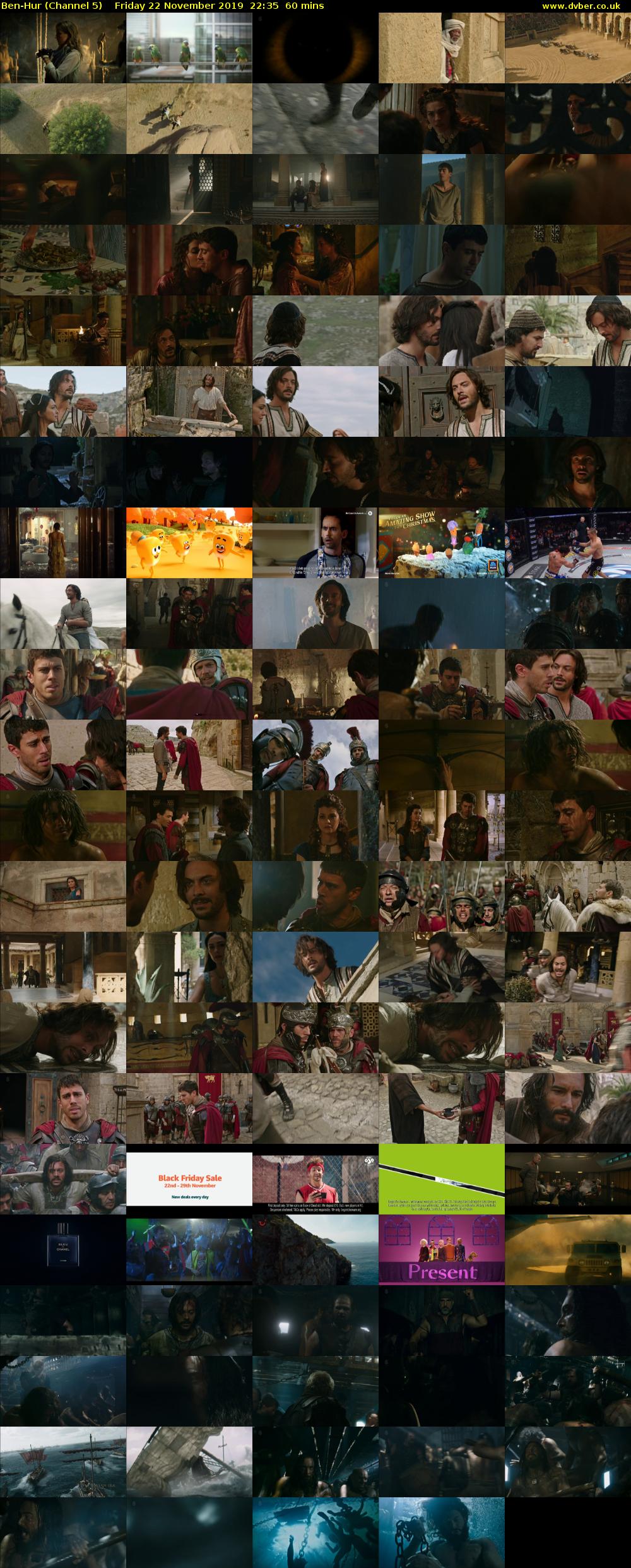 Ben-Hur (Channel 5) Friday 22 November 2019 22:35 - 23:35