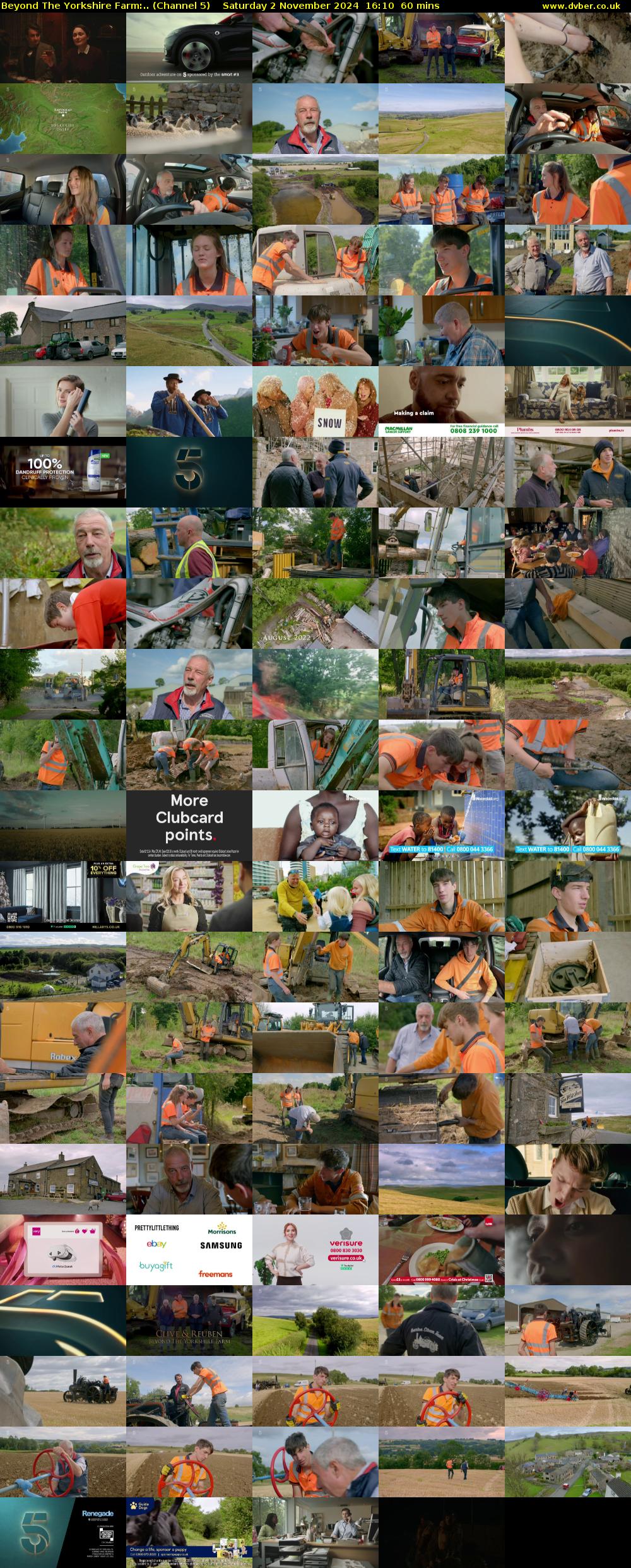 Beyond The Yorkshire Farm:.. (Channel 5) Saturday 2 November 2024 16:10 - 17:10