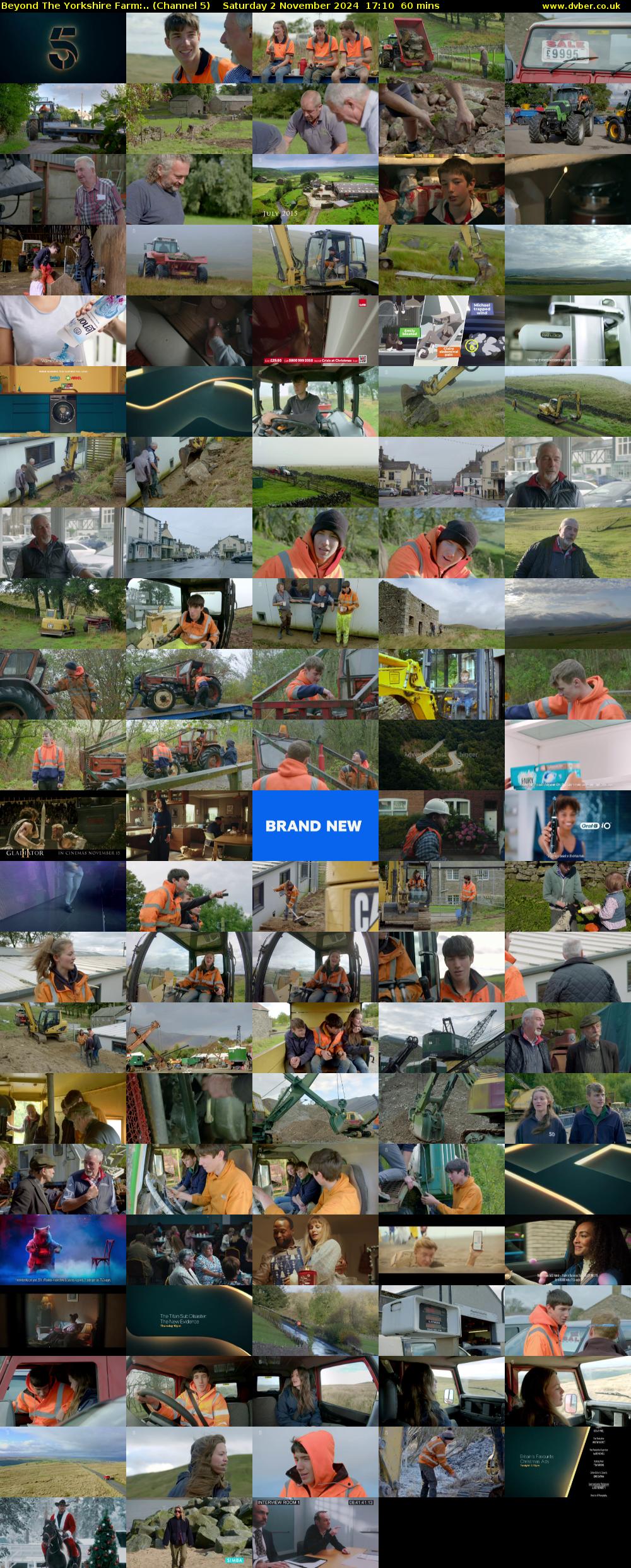 Beyond The Yorkshire Farm:.. (Channel 5) Saturday 2 November 2024 17:10 - 18:10