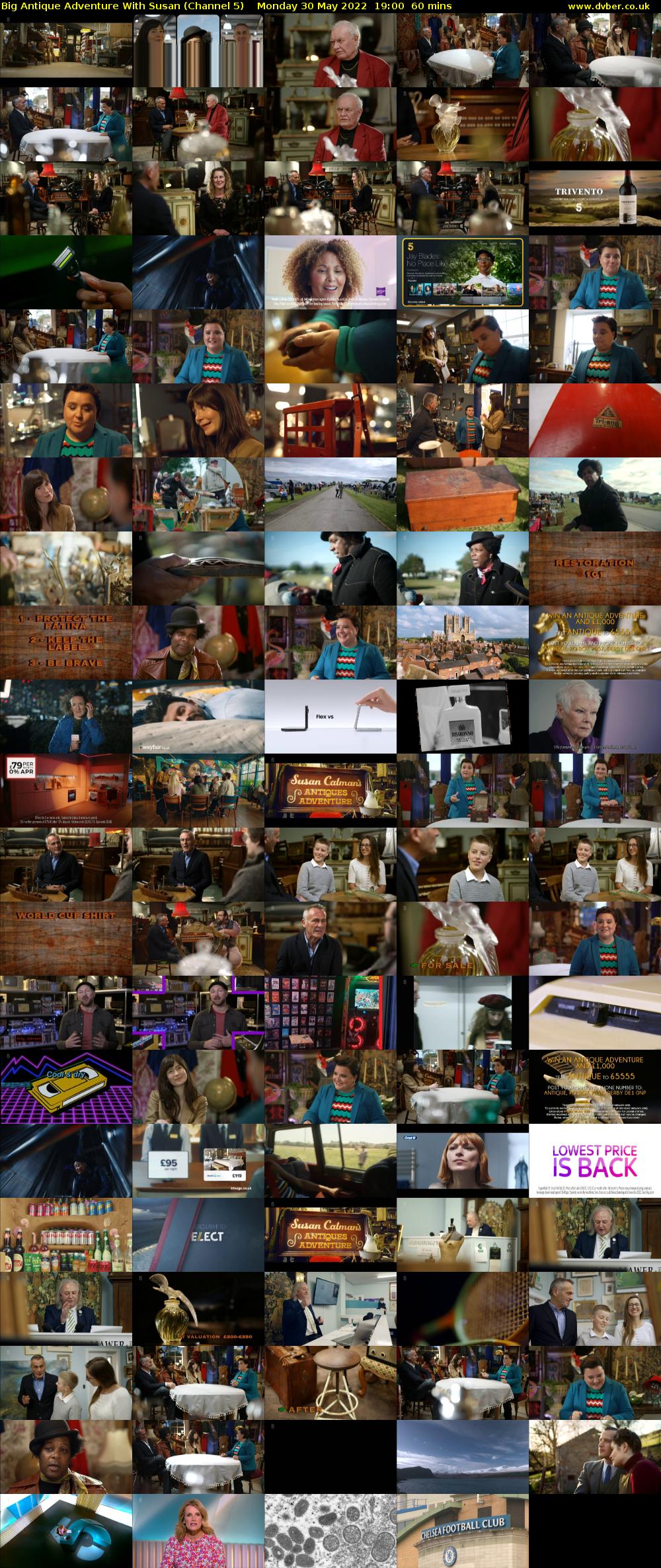 Big Antique Adventure With Susan (Channel 5) Monday 30 May 2022 19:00 - 20:00
