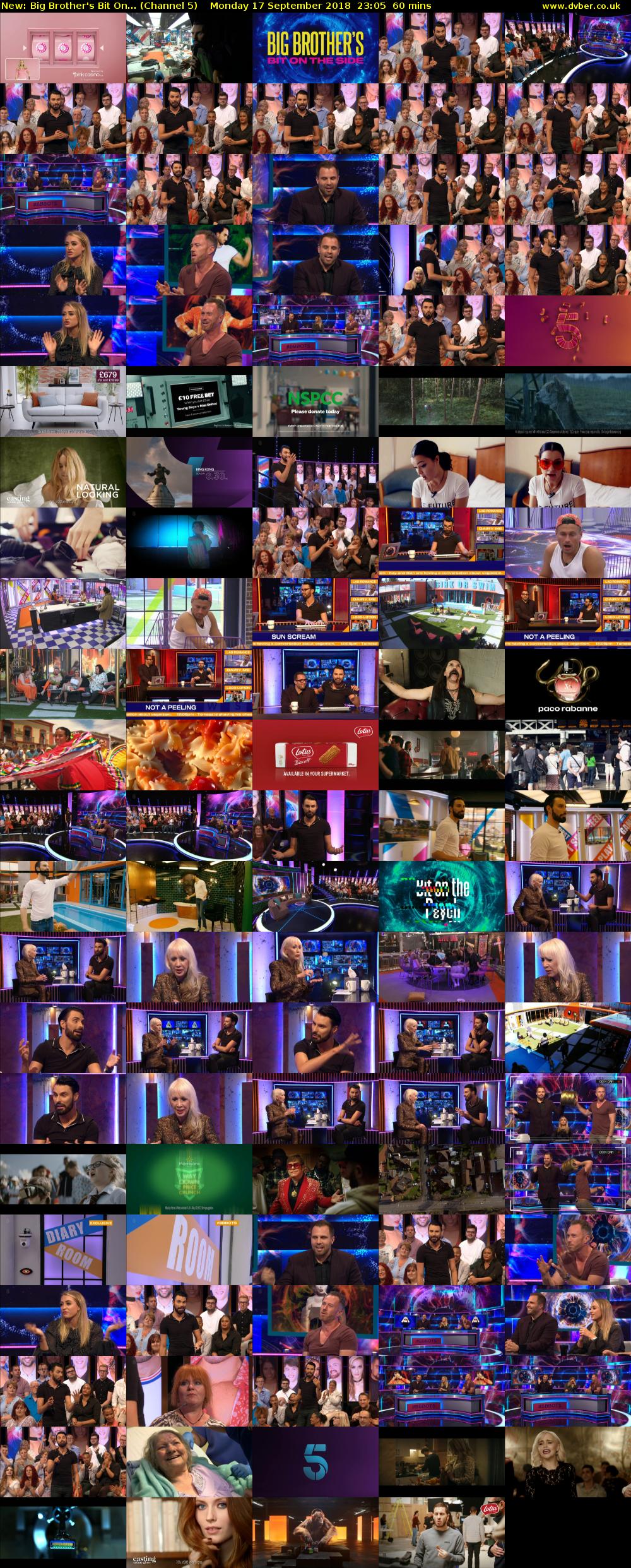 Big Brother's Bit On... (Channel 5) Monday 17 September 2018 23:05 - 00:05
