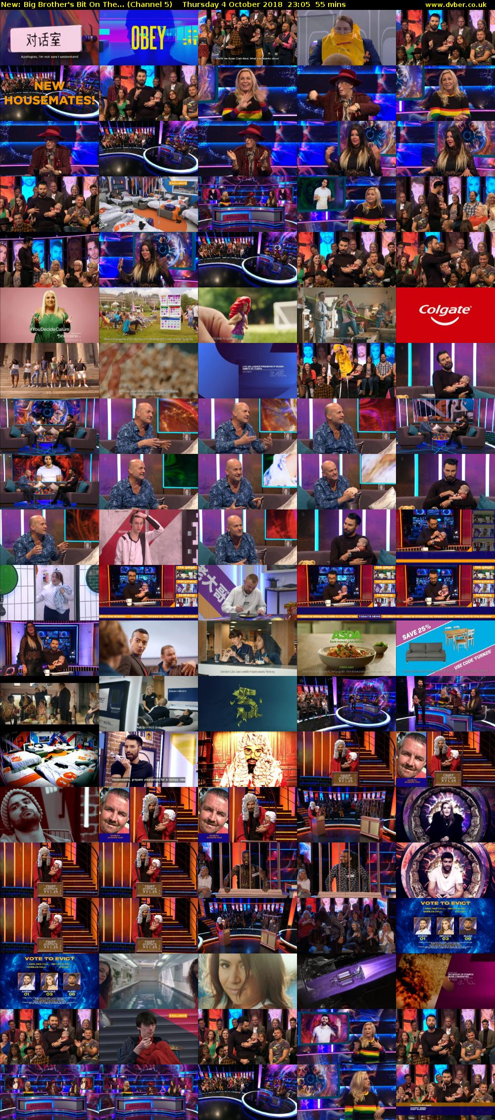 Big Brother's Bit On The... (Channel 5) Thursday 4 October 2018 23:05 - 00:00