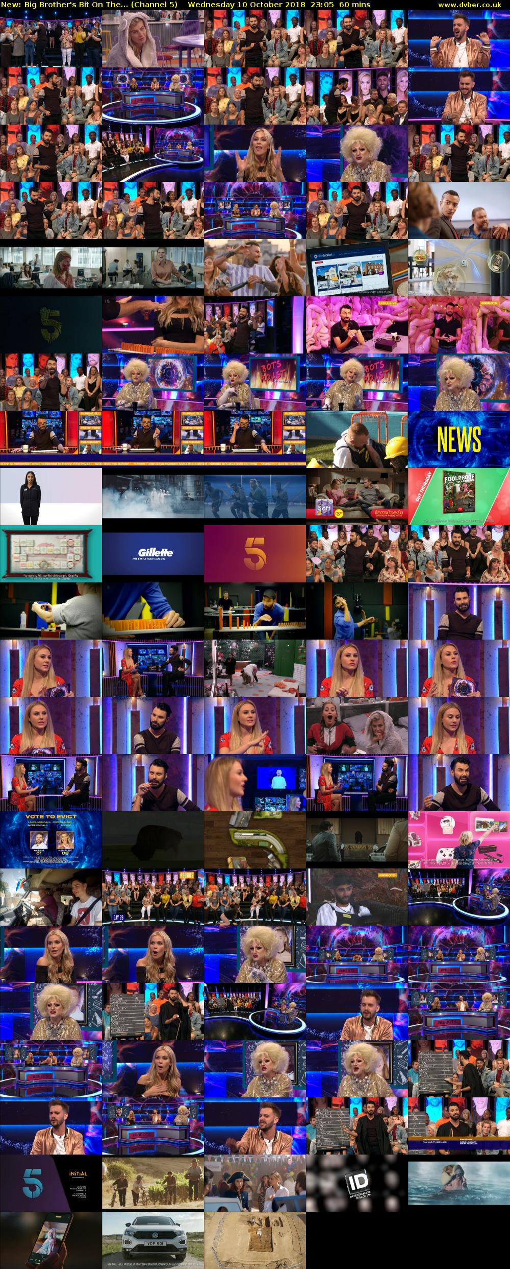 Big Brother's Bit On The... (Channel 5) Wednesday 10 October 2018 23:05 - 00:05