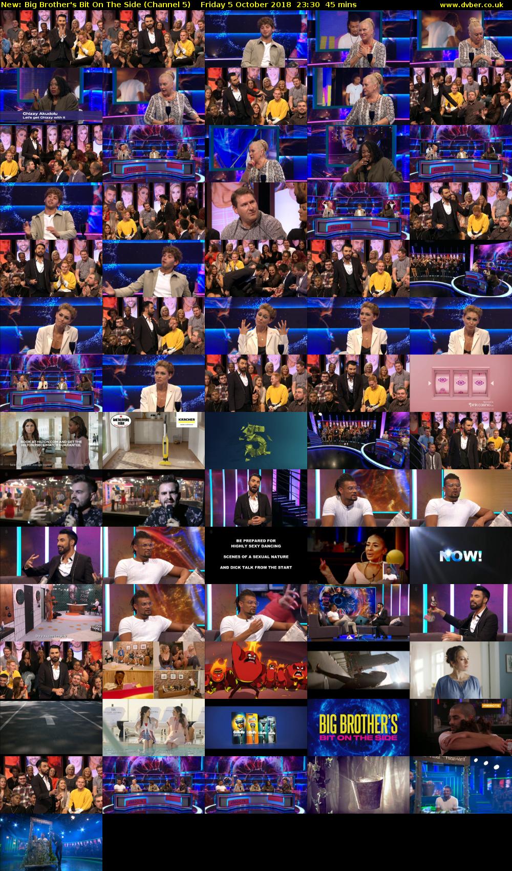 Big Brother's Bit On The Side (Channel 5) Friday 5 October 2018 23:30 - 00:15
