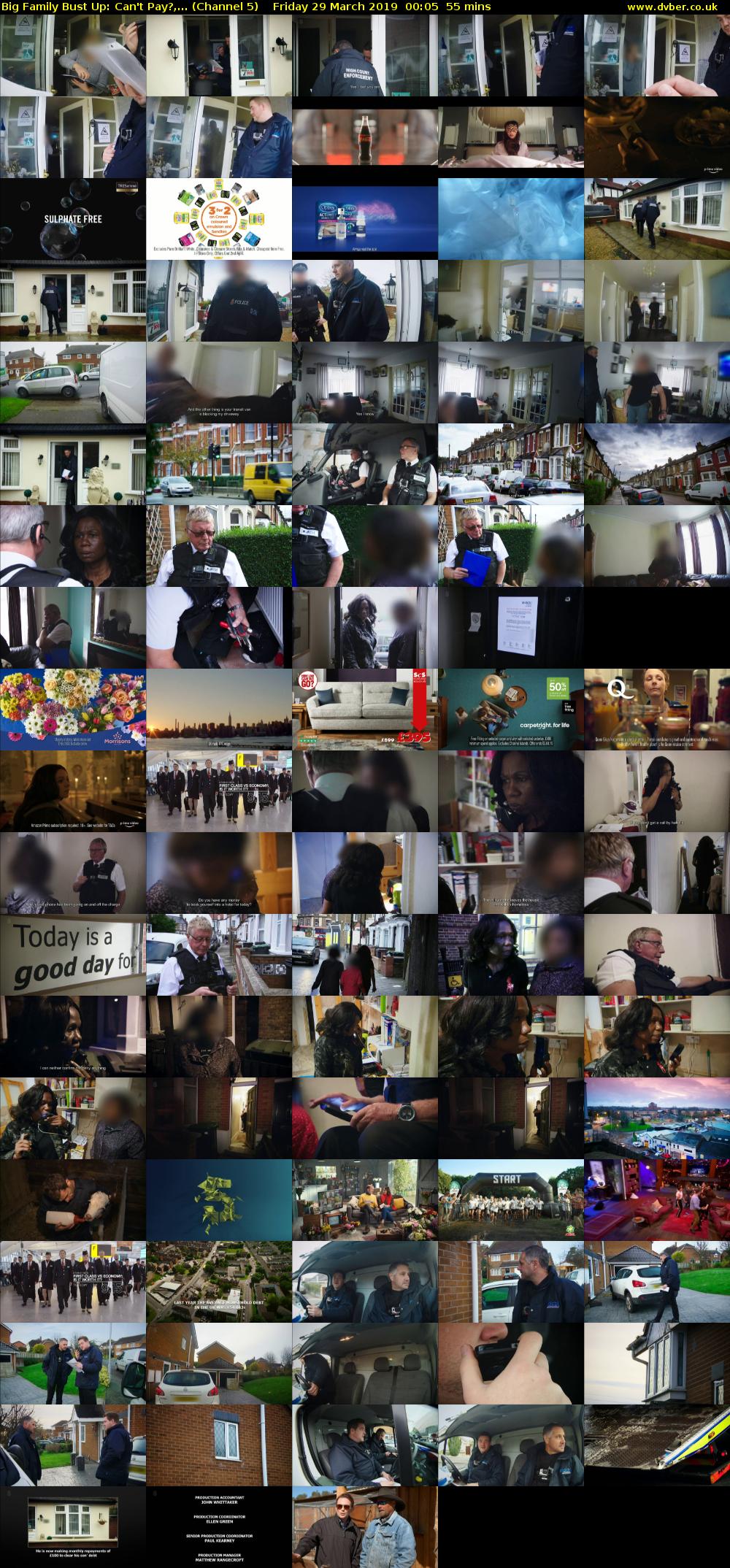 Big Family Bust Up: Can't Pay?,... (Channel 5) Friday 29 March 2019 00:05 - 01:00