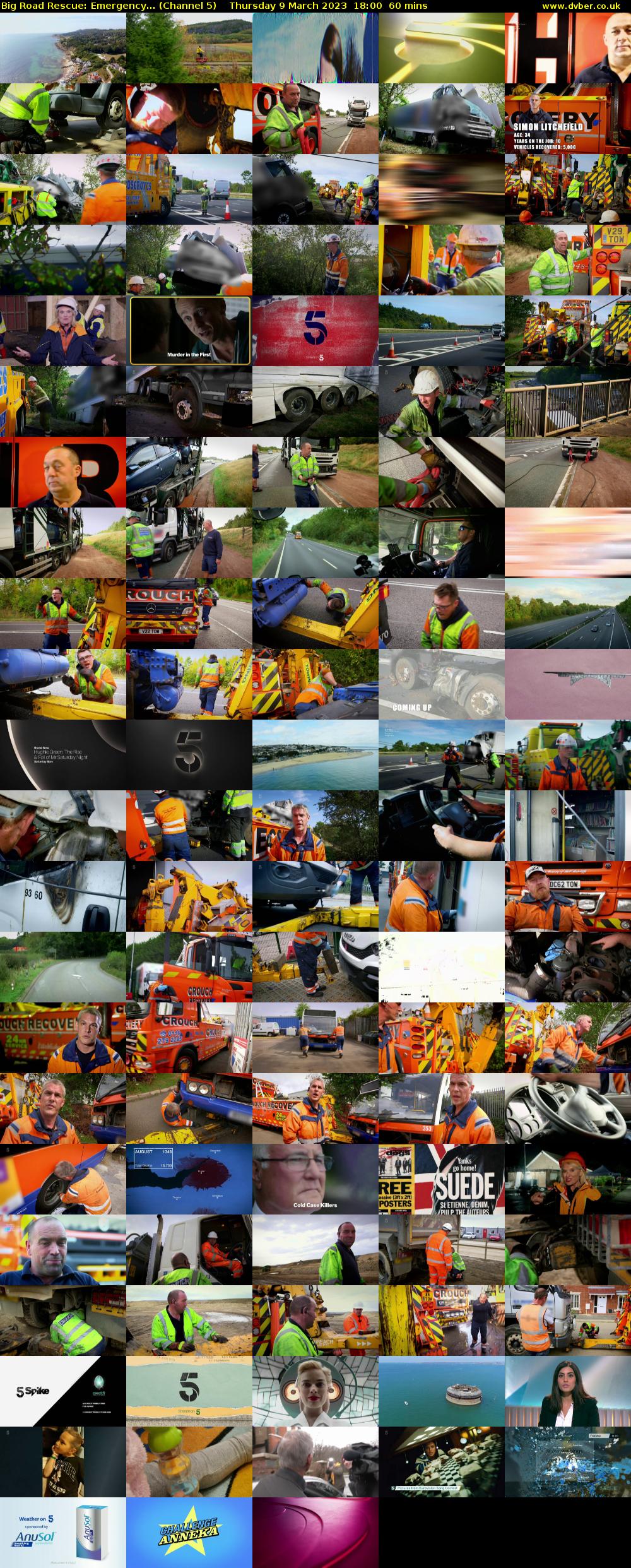 Big Road Rescue: Emergency... (Channel 5) Thursday 9 March 2023 18:00 - 19:00