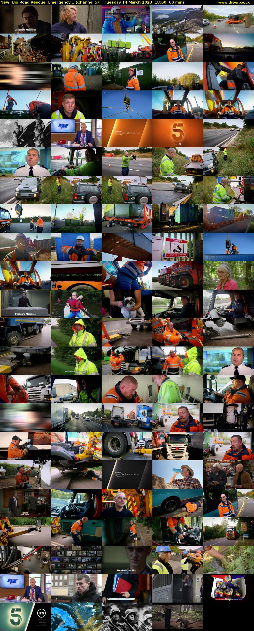 Big Road Rescue: Emergency... (Channel 5) Tuesday 14 March 2023 18:00 - 19:00