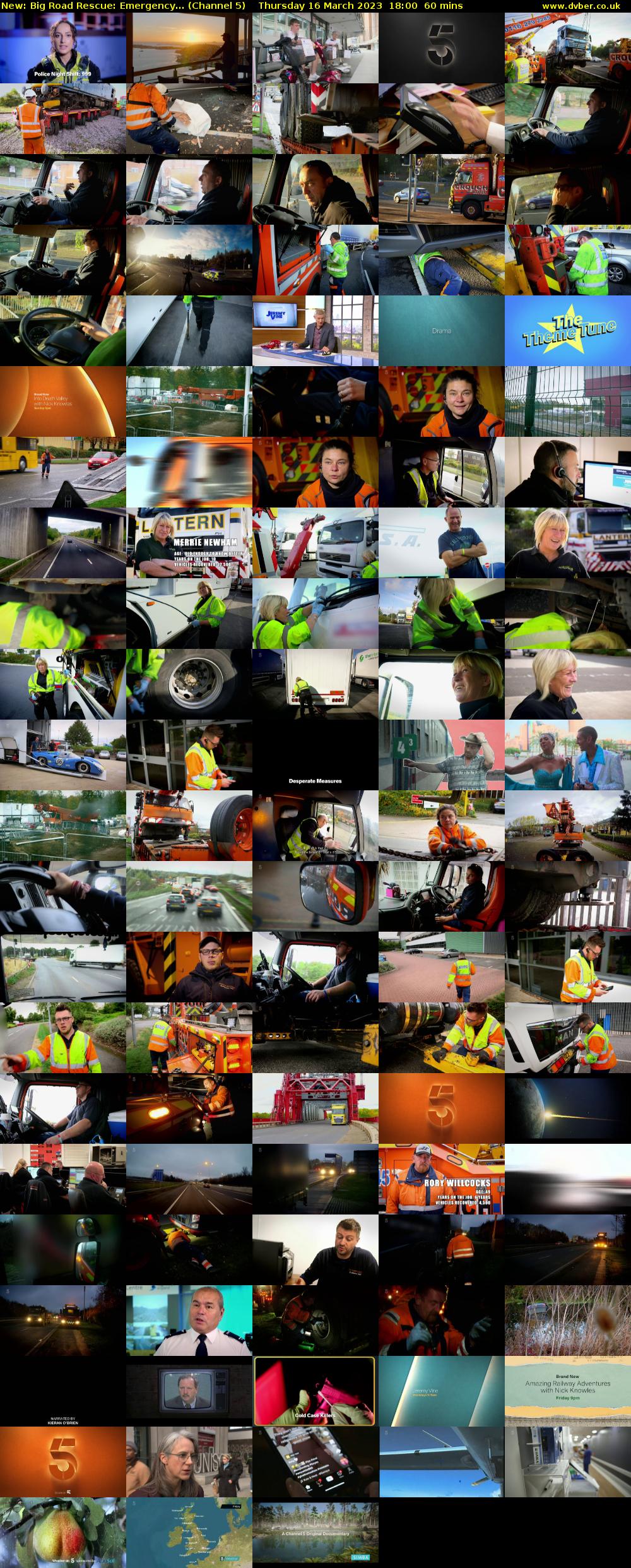 Big Road Rescue: Emergency... (Channel 5) Thursday 16 March 2023 18:00 - 19:00
