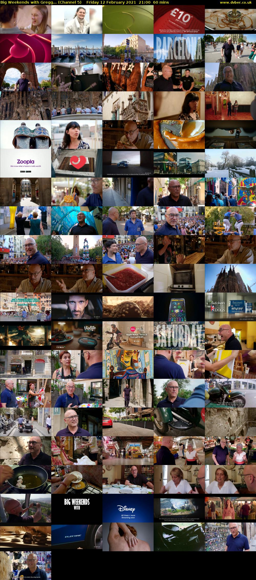 Big Weekends with Gregg... (Channel 5) Friday 12 February 2021 21:00 - 22:00