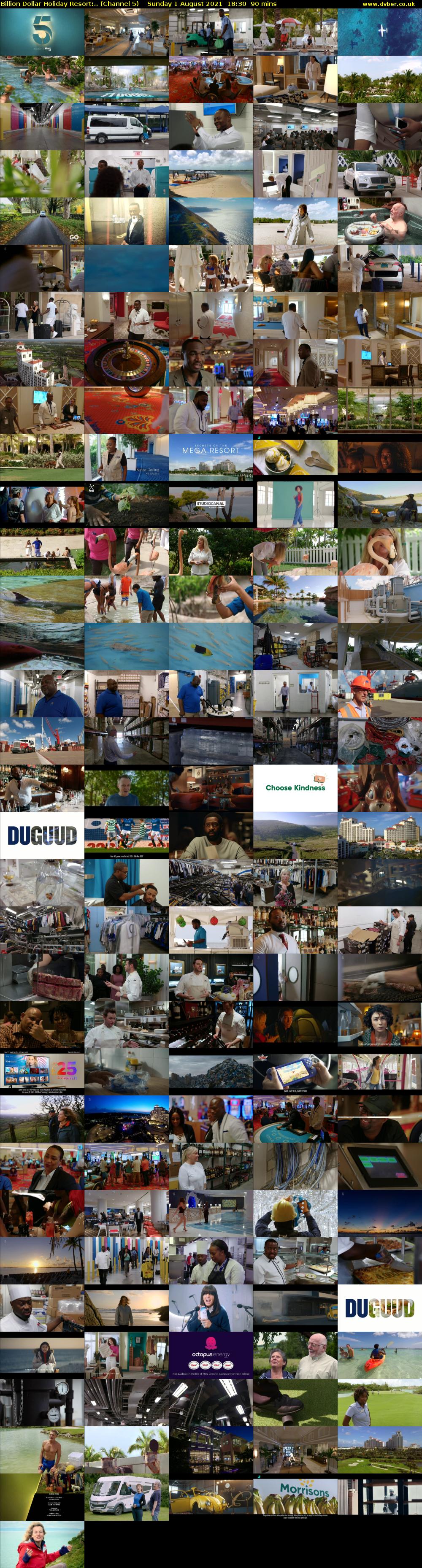 Billion Dollar Holiday Resort:.. (Channel 5) Sunday 1 August 2021 18:30 - 20:00