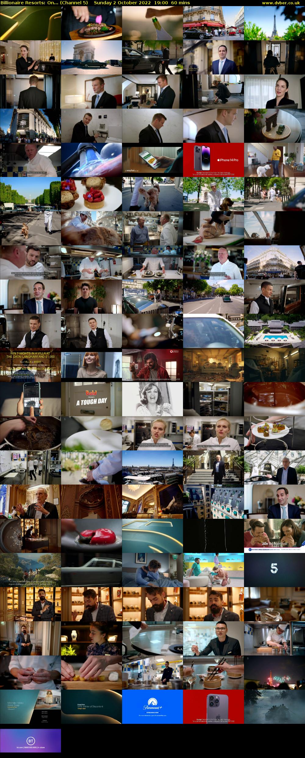 Billionaire Resorts: On... (Channel 5) Sunday 2 October 2022 19:00 - 20:00