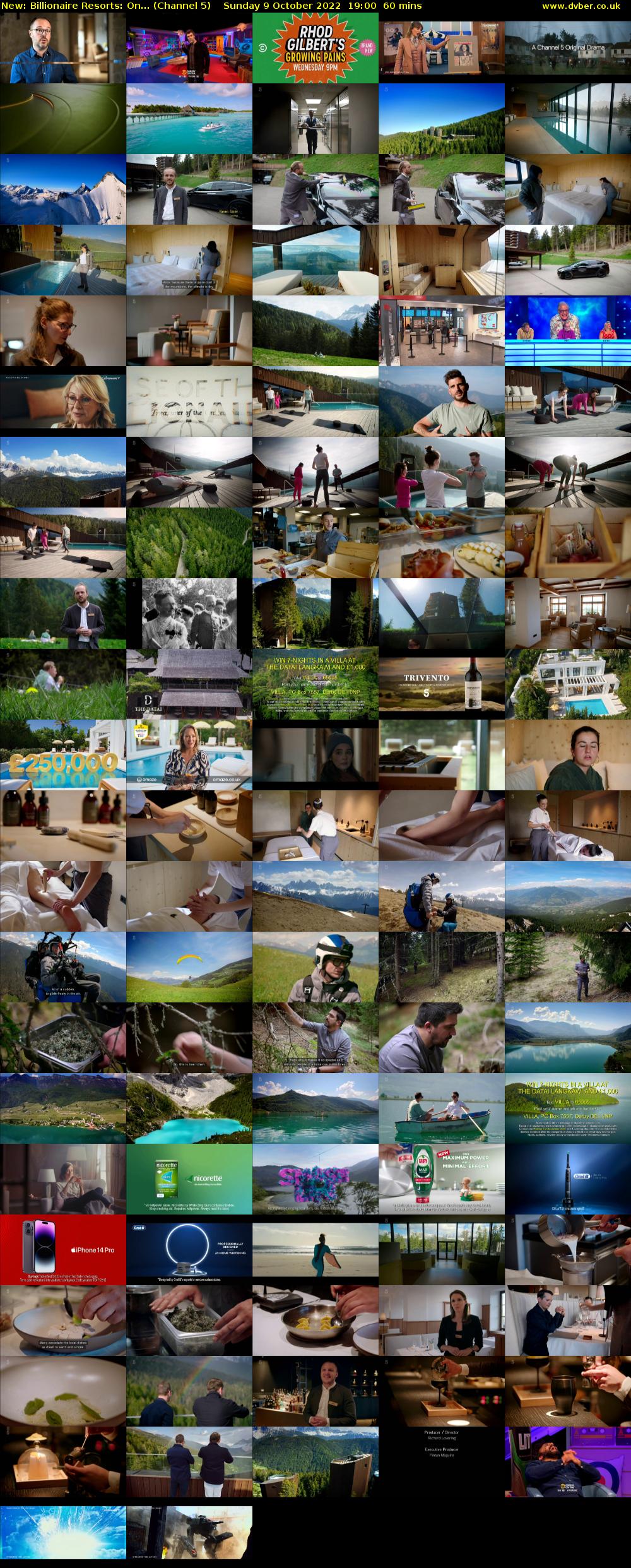 Billionaire Resorts: On... (Channel 5) Sunday 9 October 2022 19:00 - 20:00