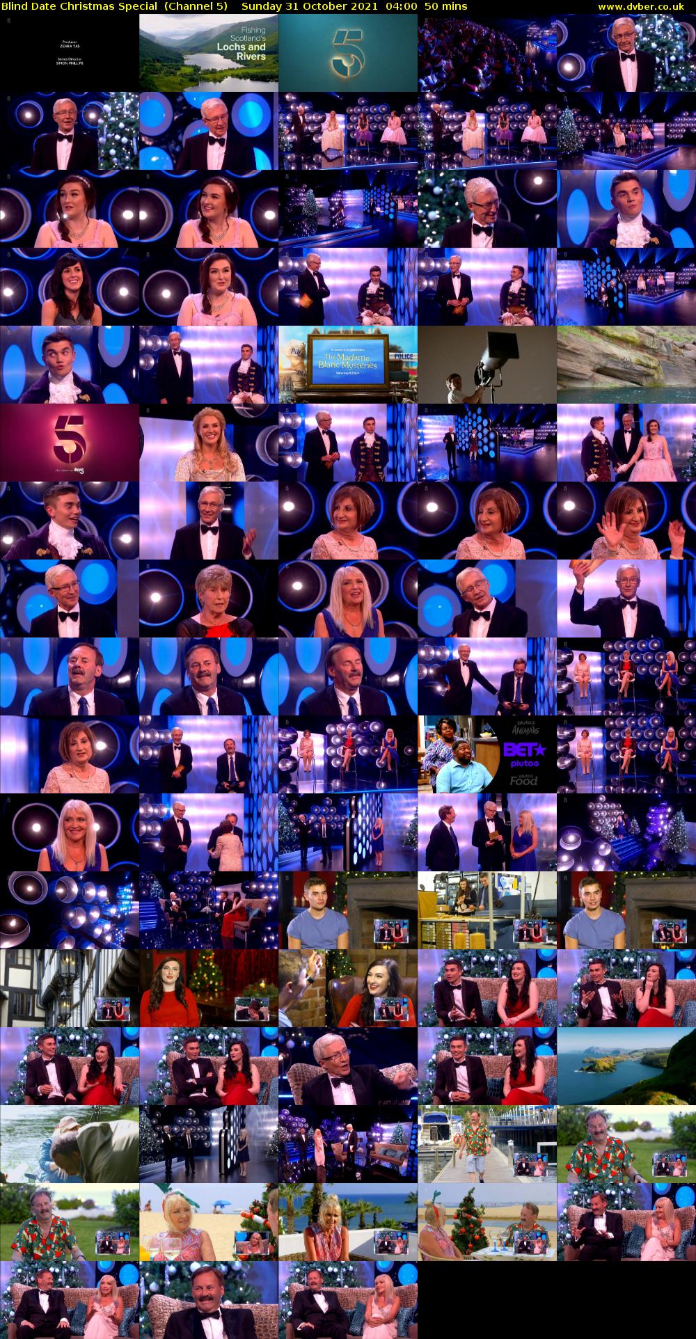 Blind Date Christmas Special  (Channel 5) Sunday 31 October 2021 04:00 - 04:50