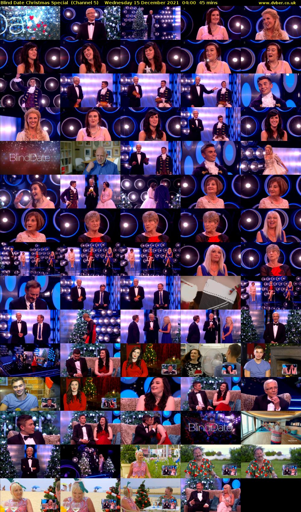 Blind Date Christmas Special  (Channel 5) Wednesday 15 December 2021 04:00 - 04:45