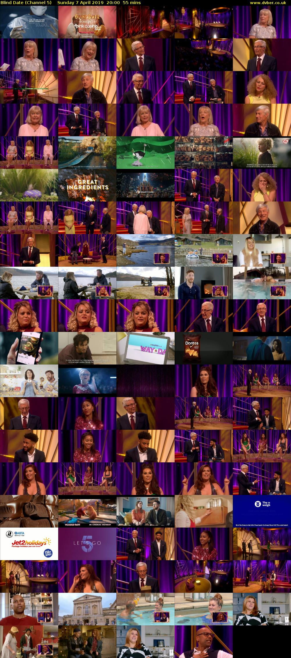 Blind Date (Channel 5) Sunday 7 April 2019 20:00 - 20:55